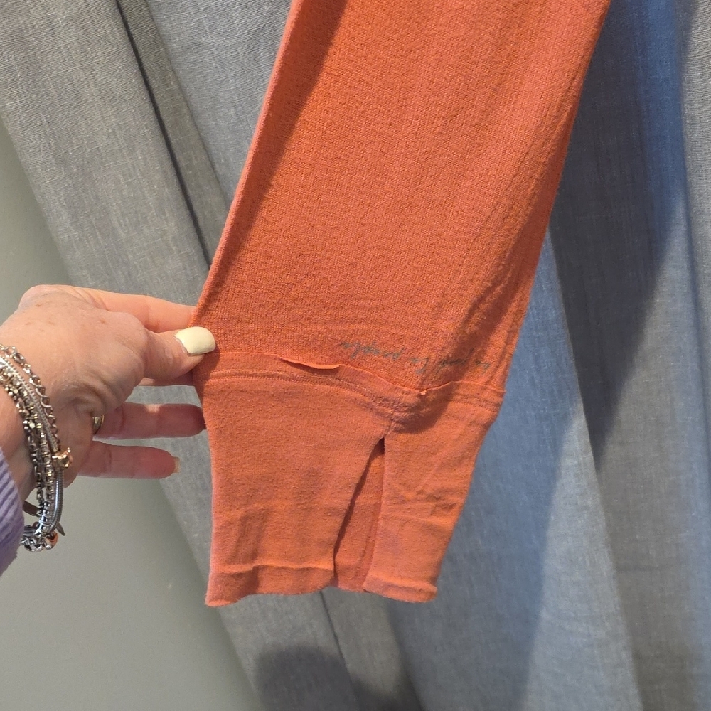 Peace Love World Coral Cowl Neck Sweater - Picture 4 of 16